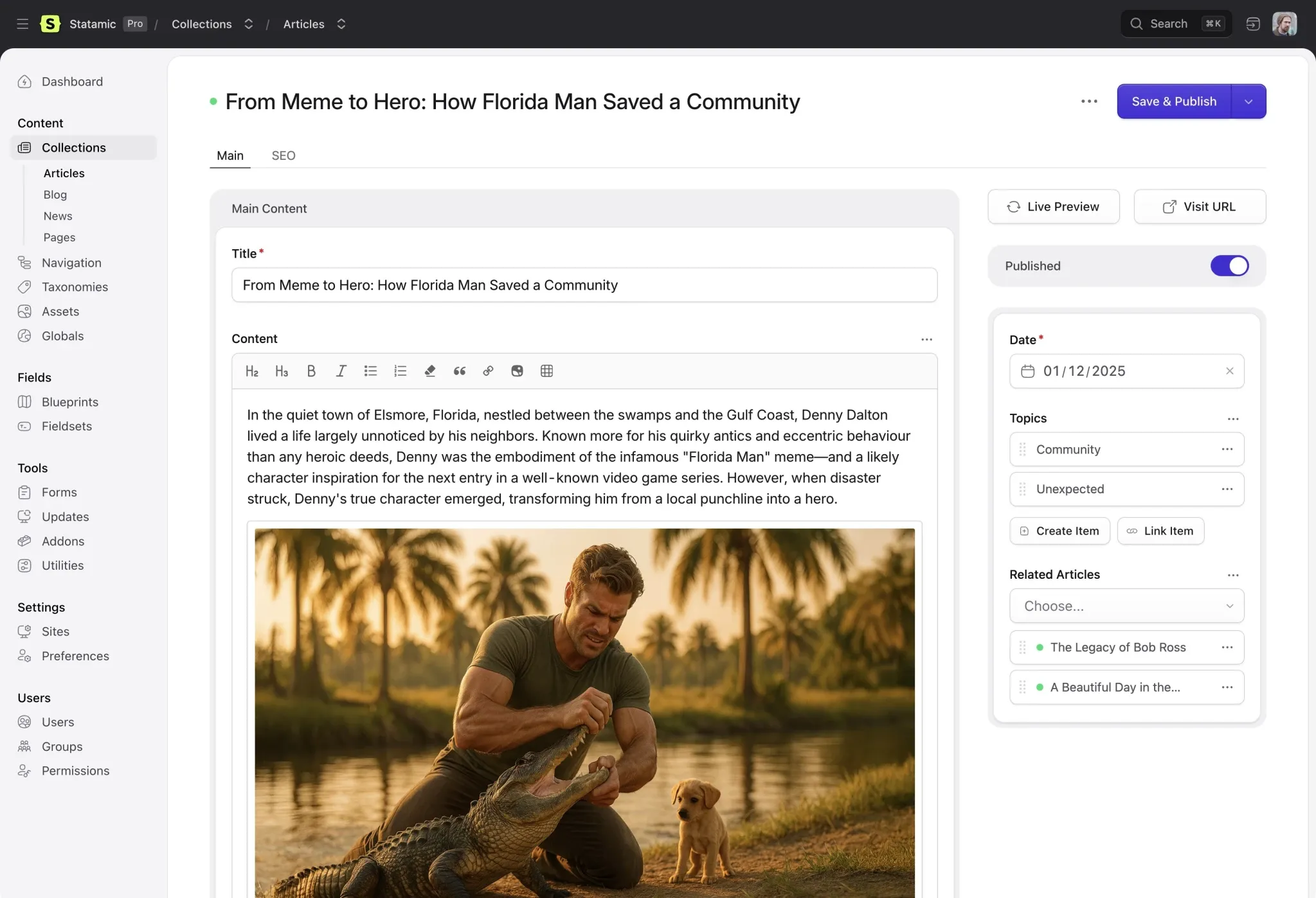 Statamic hero image 